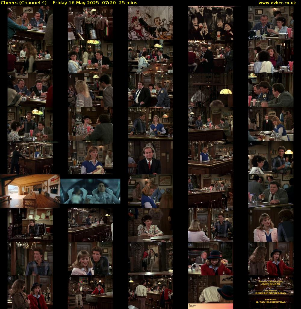 Cheers (Channel 4) Friday 16 May 2025 07:20 - 07:45