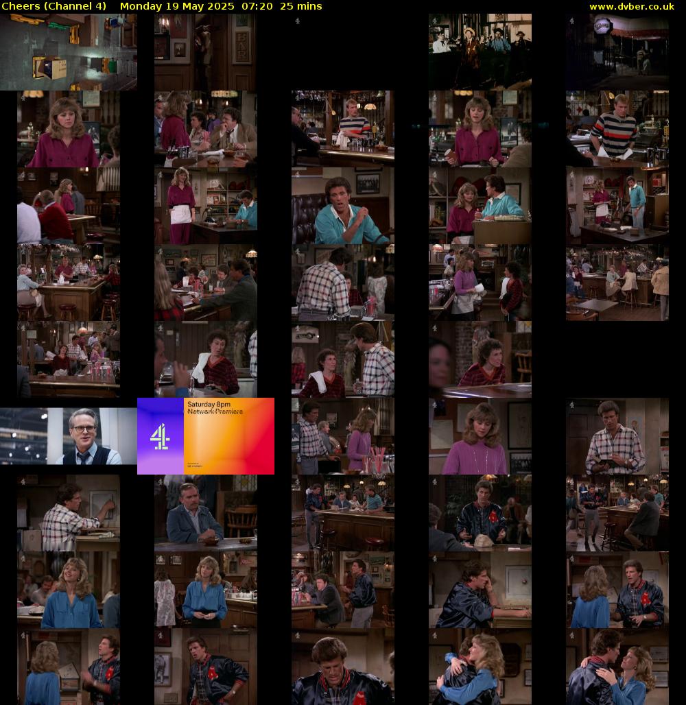 Cheers (Channel 4) Monday 19 May 2025 07:20 - 07:45