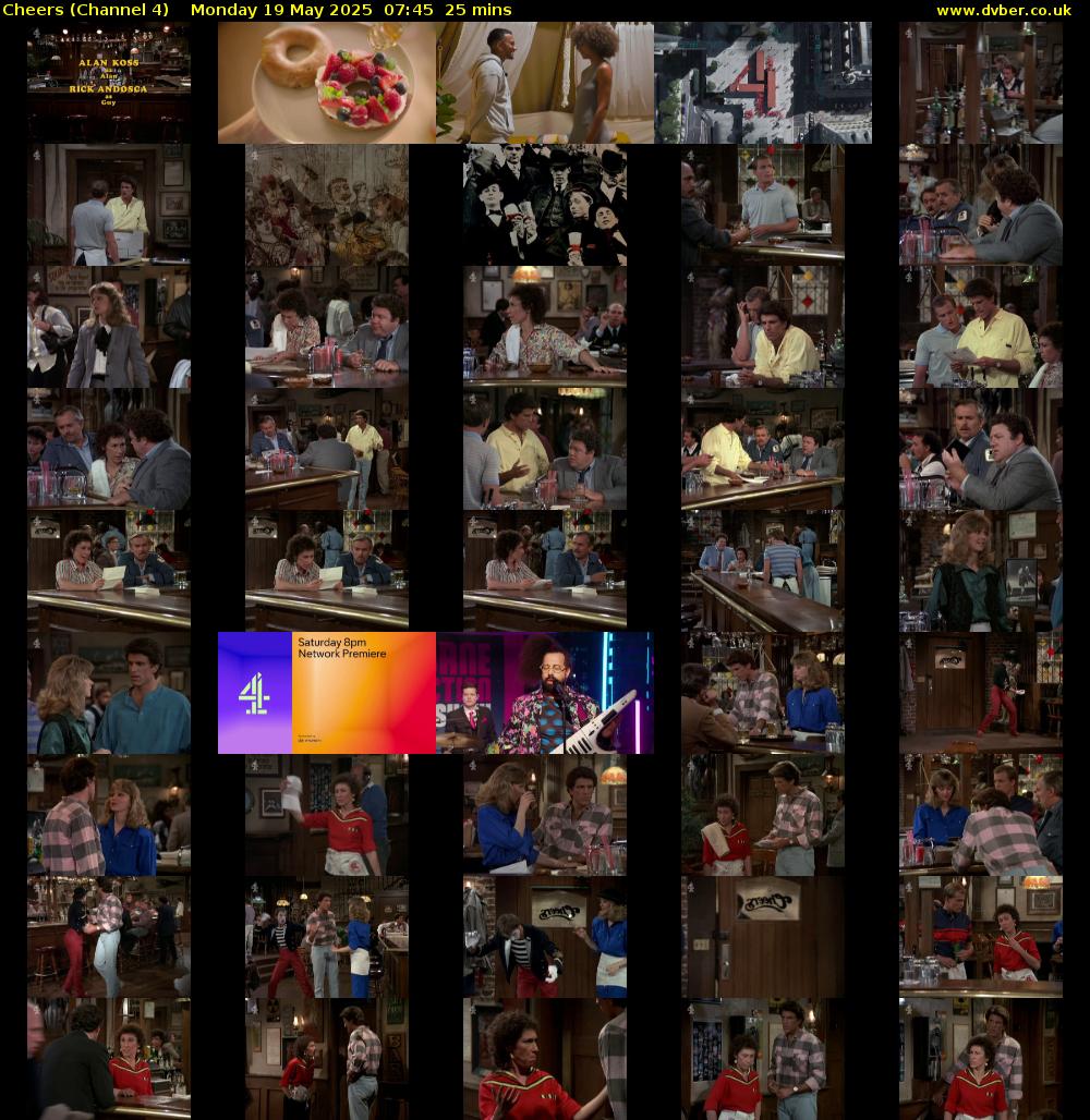 Cheers (Channel 4) Monday 19 May 2025 07:45 - 08:10