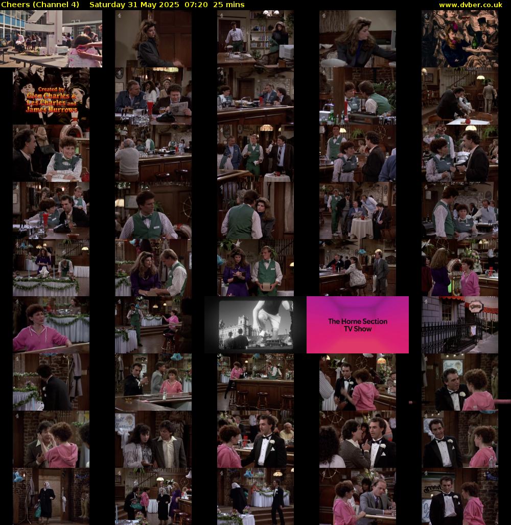 Cheers (Channel 4) Saturday 31 May 2025 07:20 - 07:45