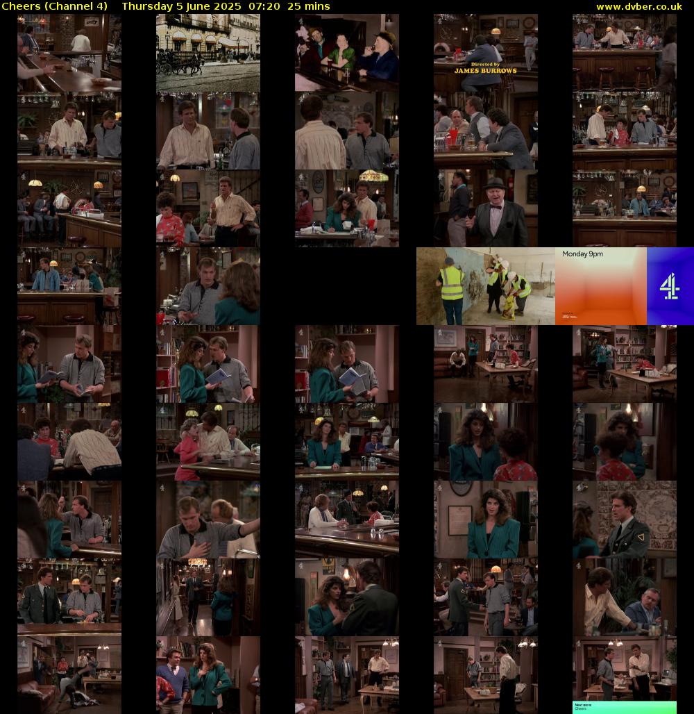 Cheers (Channel 4) Thursday 5 June 2025 07:20 - 07:45
