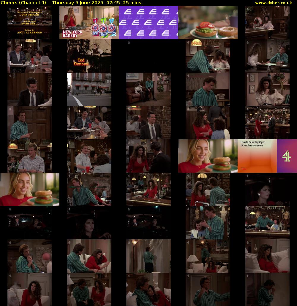 Cheers (Channel 4) Thursday 5 June 2025 07:45 - 08:10