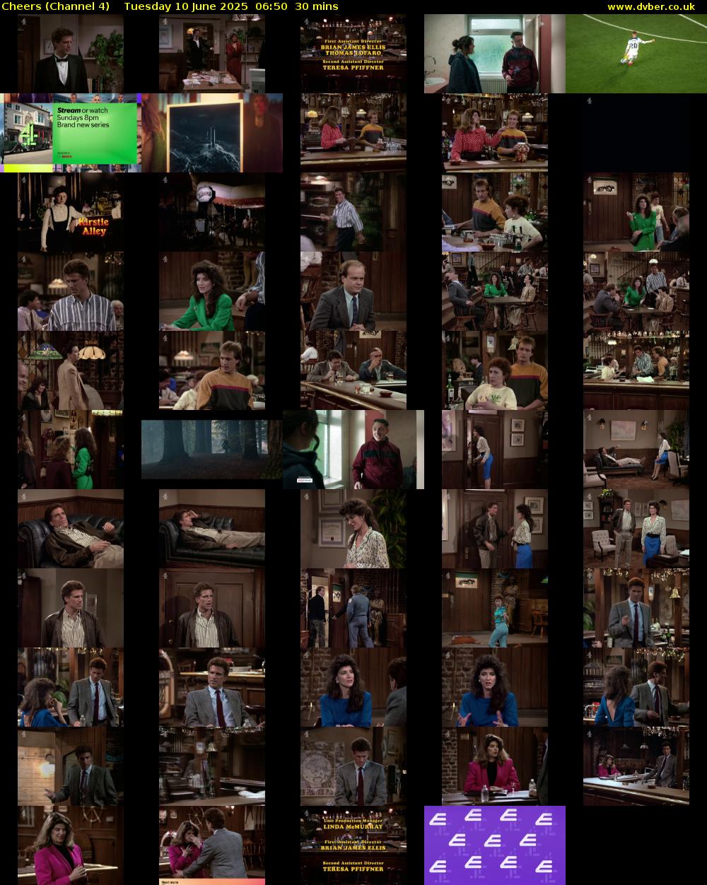 Cheers (Channel 4) Tuesday 10 June 2025 06:50 - 07:20