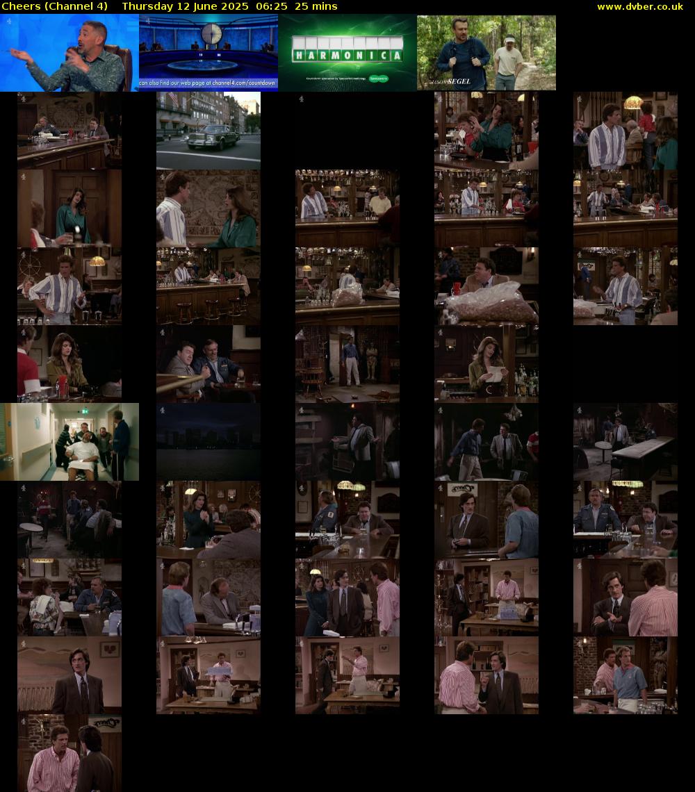 Cheers (Channel 4) Thursday 12 June 2025 06:25 - 06:50