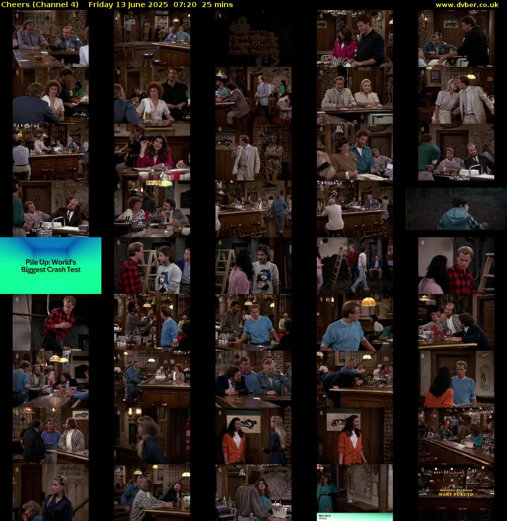 Cheers (Channel 4) Friday 13 June 2025 07:20 - 07:45