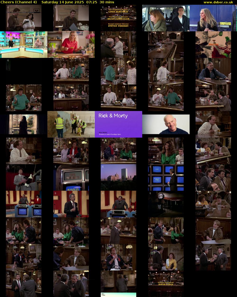 Cheers (Channel 4) Saturday 14 June 2025 07:25 - 07:55