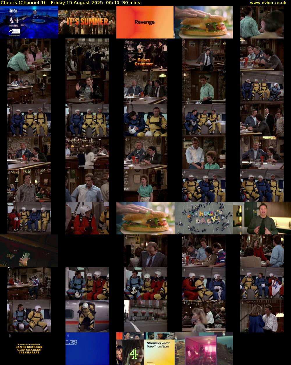 Cheers (Channel 4) Friday 15 August 2025 06:40 - 07:10