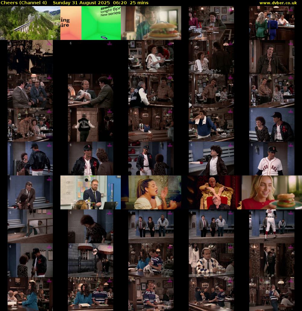 Cheers (Channel 4) Sunday 31 August 2025 06:20 - 06:45