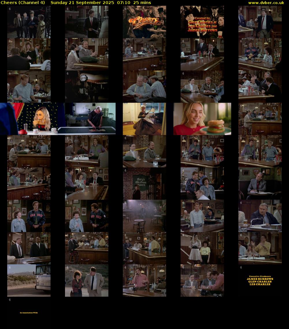 Cheers (Channel 4) Sunday 21 September 2025 07:10 - 07:35