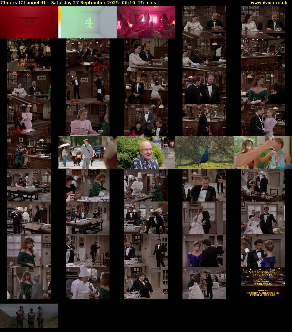 Cheers (Channel 4) Saturday 27 September 2025 06:10 - 06:35