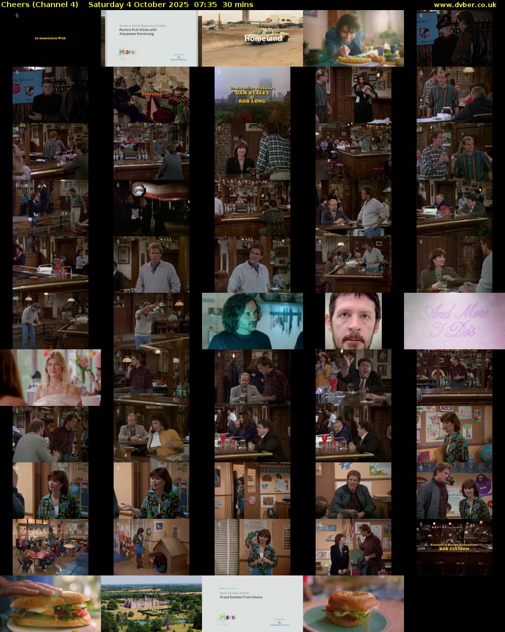 Cheers (Channel 4) Saturday 4 October 2025 07:35 - 08:05