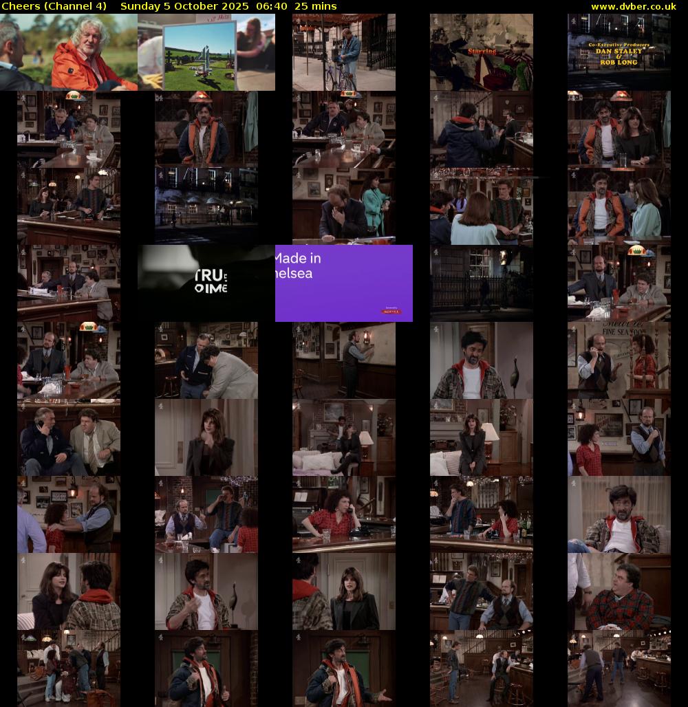 Cheers (Channel 4) Sunday 5 October 2025 06:40 - 07:05