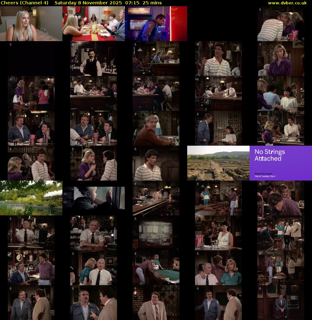 Cheers (Channel 4) Saturday 8 November 2025 07:15 - 07:40