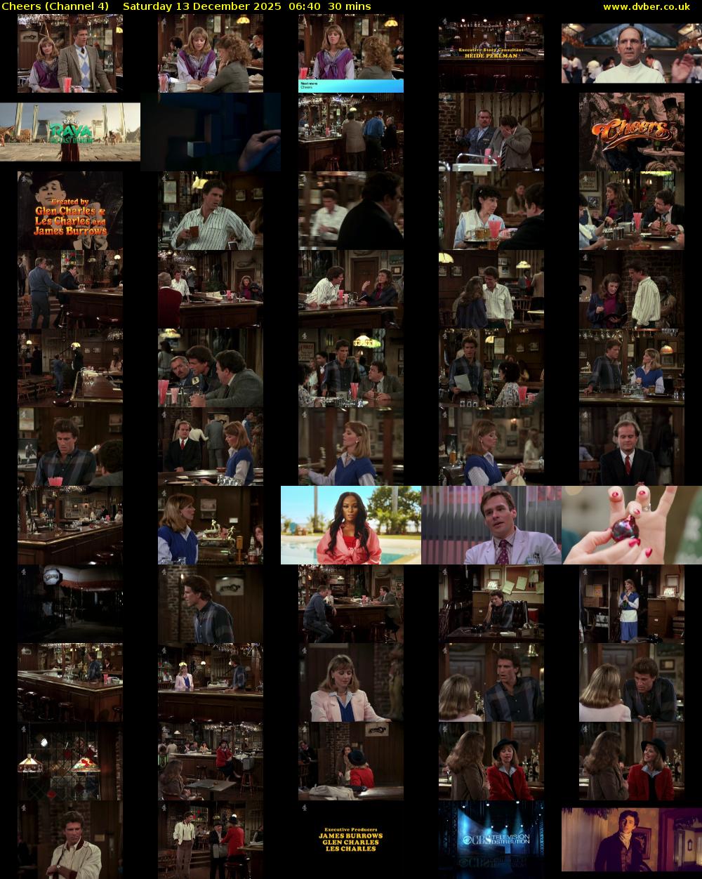 Cheers (Channel 4) Saturday 13 December 2025 06:40 - 07:10