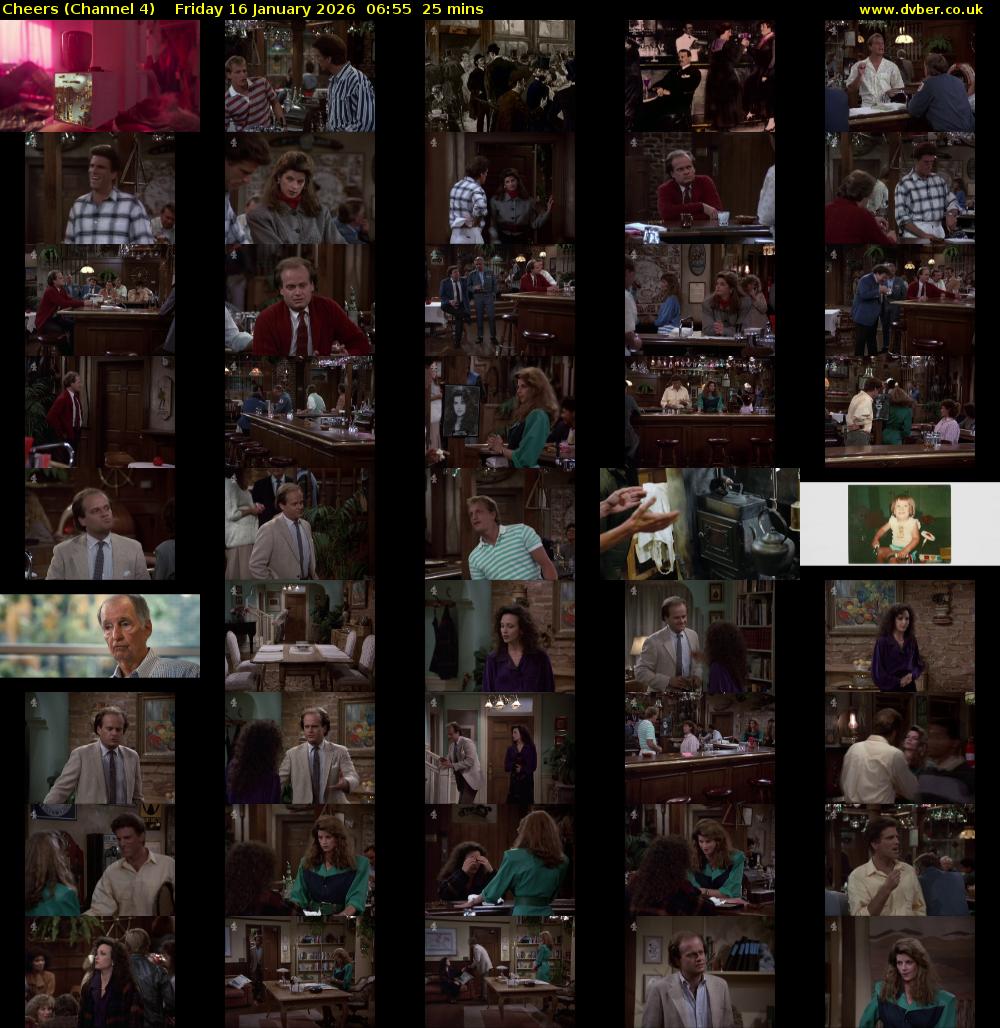 Cheers (Channel 4) Friday 16 January 2026 06:55 - 07:20