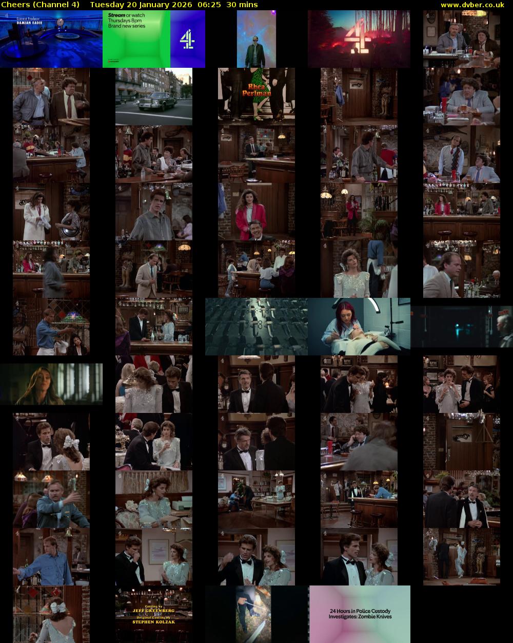 Cheers (Channel 4) Tuesday 20 January 2026 06:25 - 06:55