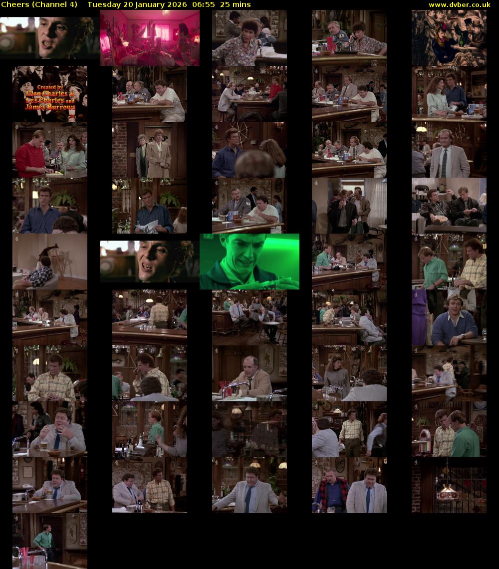 Cheers (Channel 4) Tuesday 20 January 2026 06:55 - 07:20