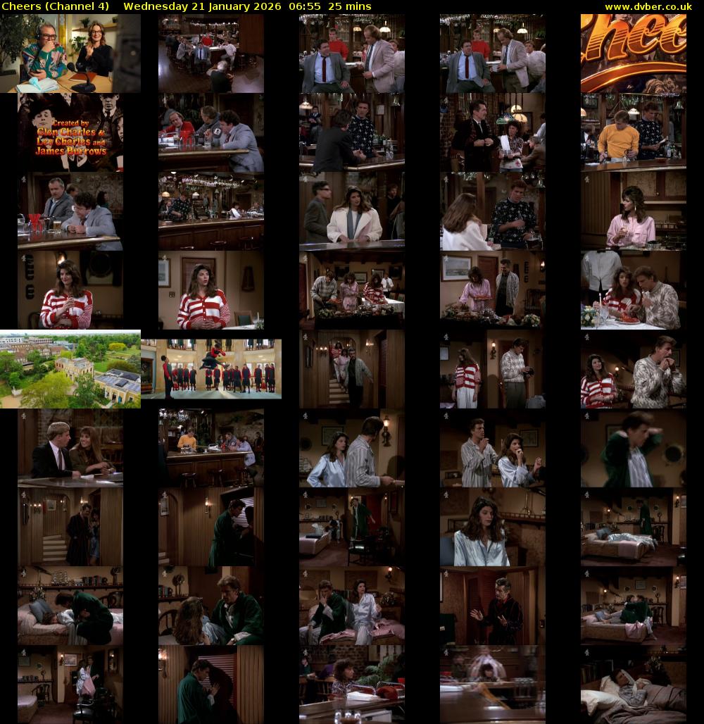 Cheers (Channel 4) Wednesday 21 January 2026 06:55 - 07:20