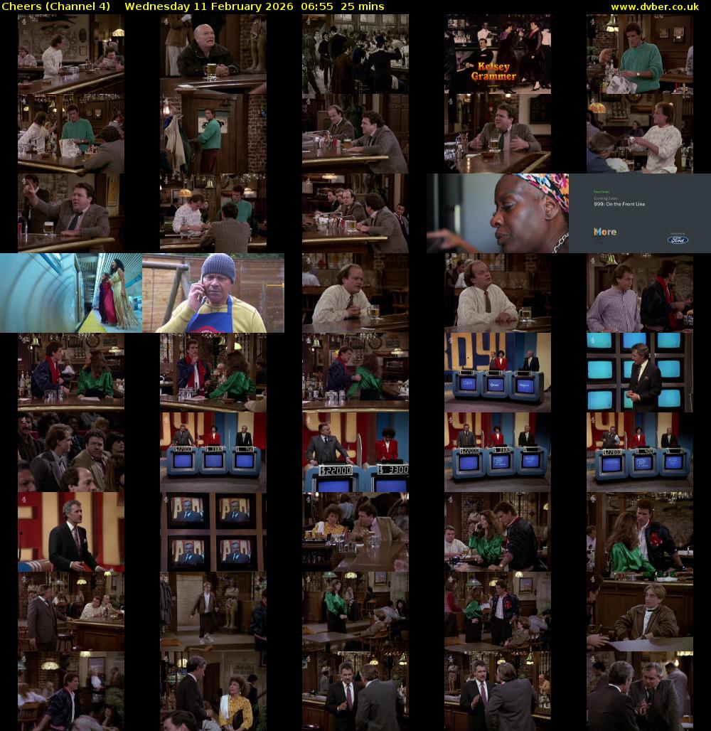 Cheers (Channel 4) Wednesday 11 February 2026 06:55 - 07:20