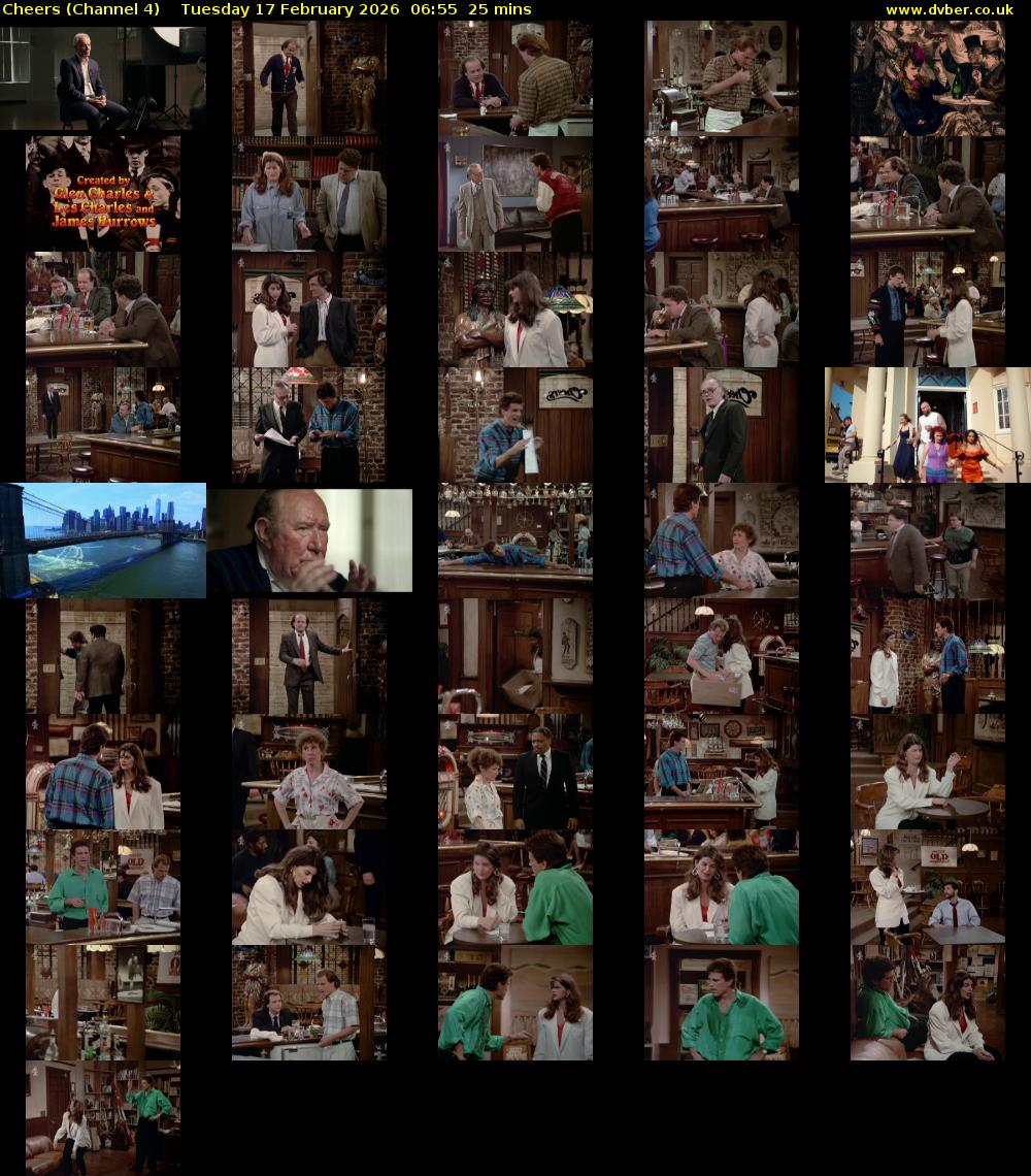 Cheers (Channel 4) Tuesday 17 February 2026 06:55 - 07:20
