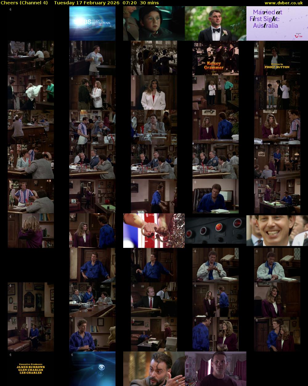 Cheers (Channel 4) Tuesday 17 February 2026 07:20 - 07:50
