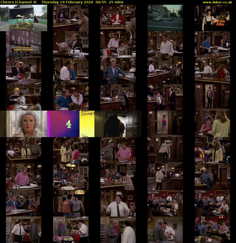 Cheers (Channel 4) Thursday 19 February 2026 06:55 - 07:20