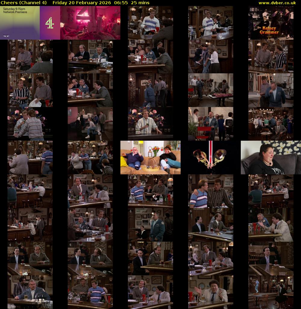 Cheers (Channel 4) Friday 20 February 2026 06:55 - 07:20
