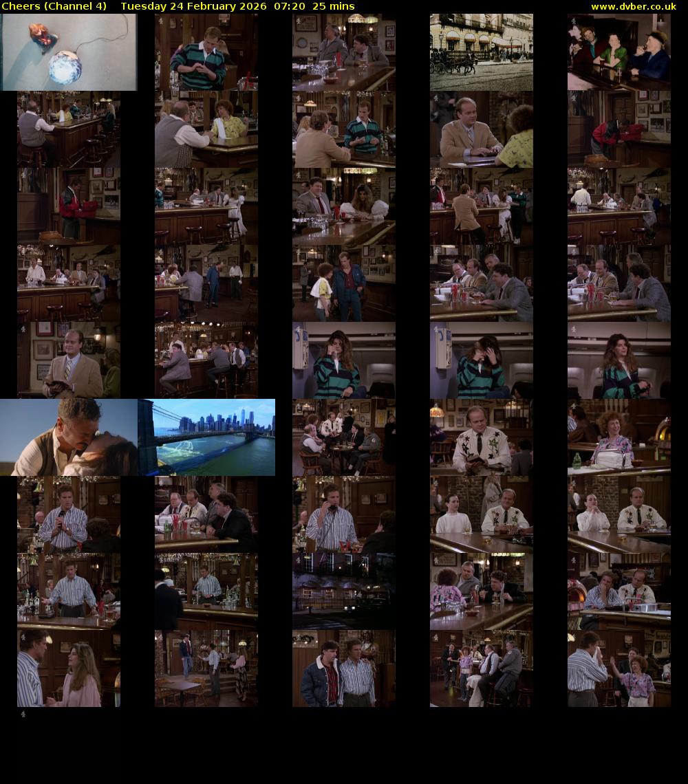 Cheers (Channel 4) Tuesday 24 February 2026 07:20 - 07:45