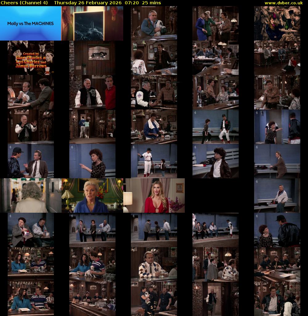 Cheers (Channel 4) Thursday 26 February 2026 07:20 - 07:45