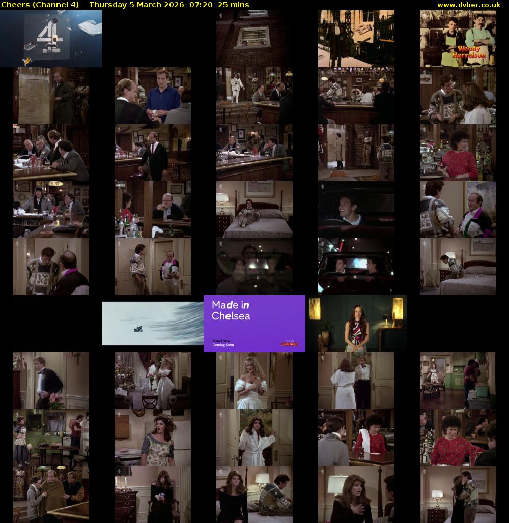 Cheers (Channel 4) Thursday 5 March 2026 07:20 - 07:45