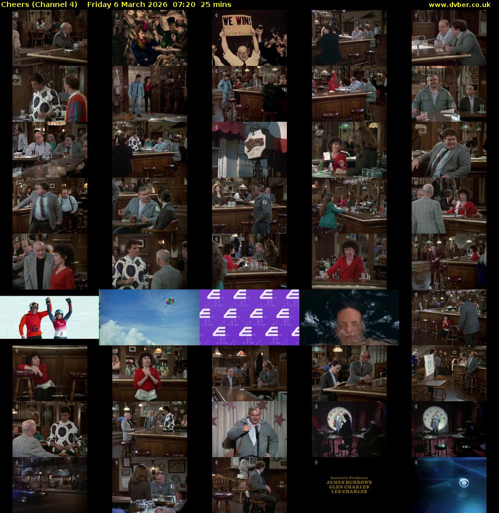 Cheers (Channel 4) Friday 6 March 2026 07:20 - 07:45