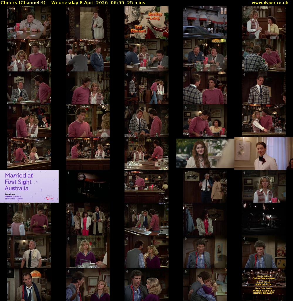 Cheers (Channel 4) Wednesday 8 April 2026 06:55 - 07:20