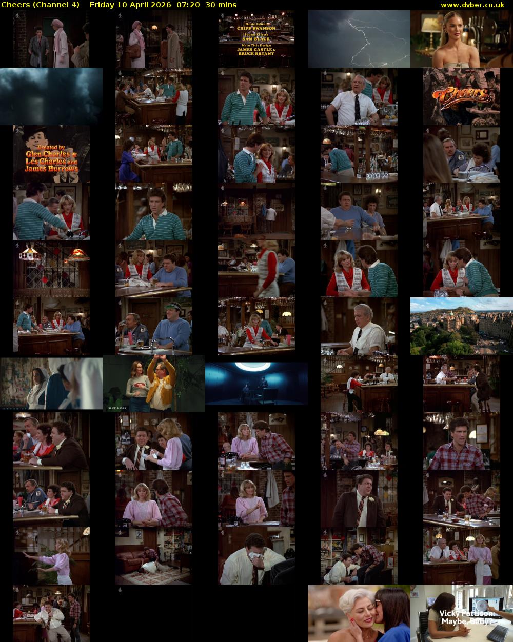 Cheers (Channel 4) Friday 10 April 2026 07:20 - 07:50