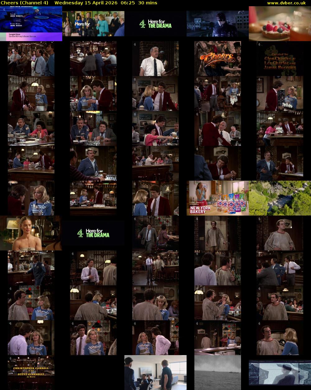 Cheers (Channel 4) Wednesday 15 April 2026 06:25 - 06:55