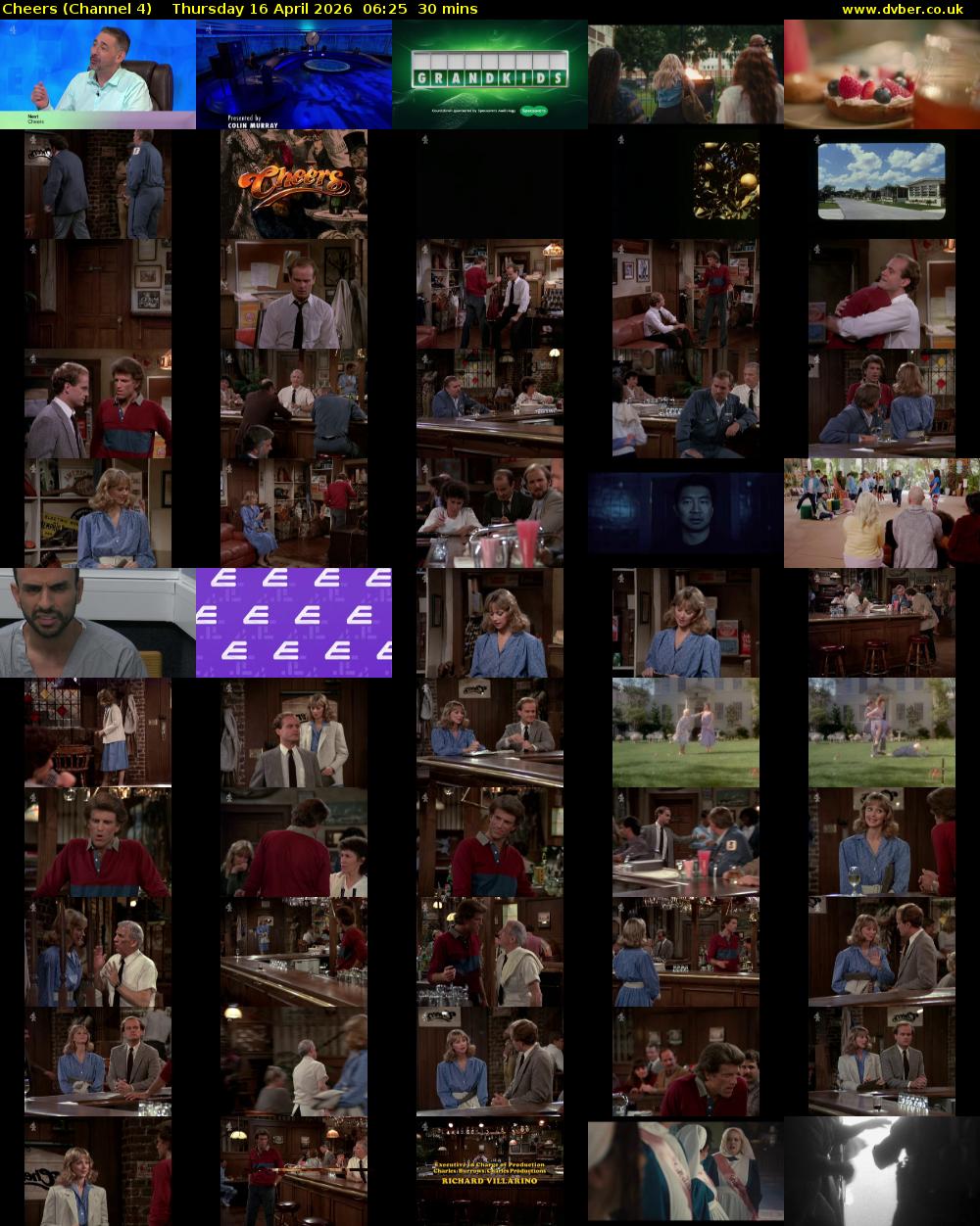 Cheers (Channel 4) Thursday 16 April 2026 06:25 - 06:55