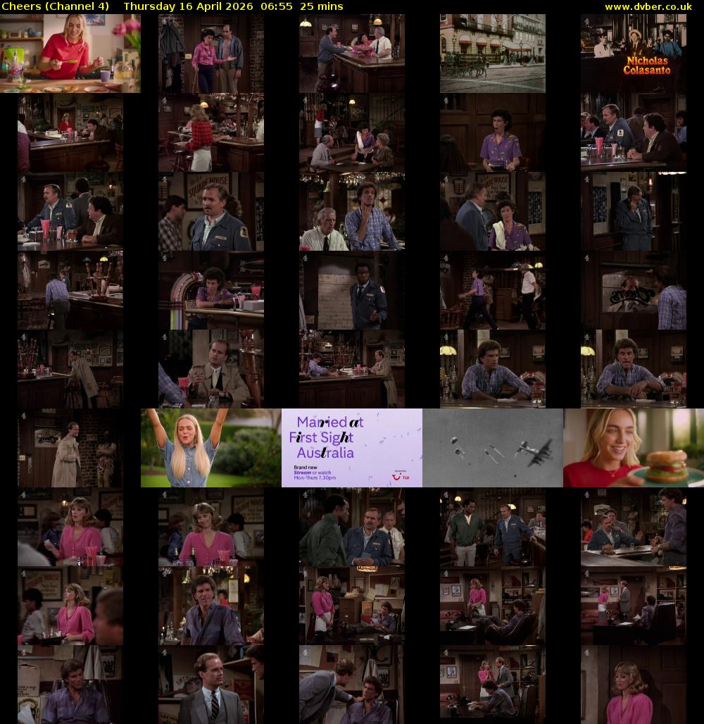 Cheers (Channel 4) Thursday 16 April 2026 06:55 - 07:20