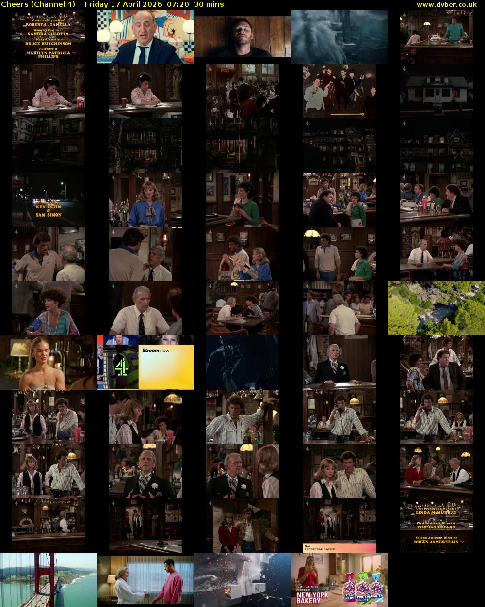 Cheers (Channel 4) Friday 17 April 2026 07:20 - 07:50