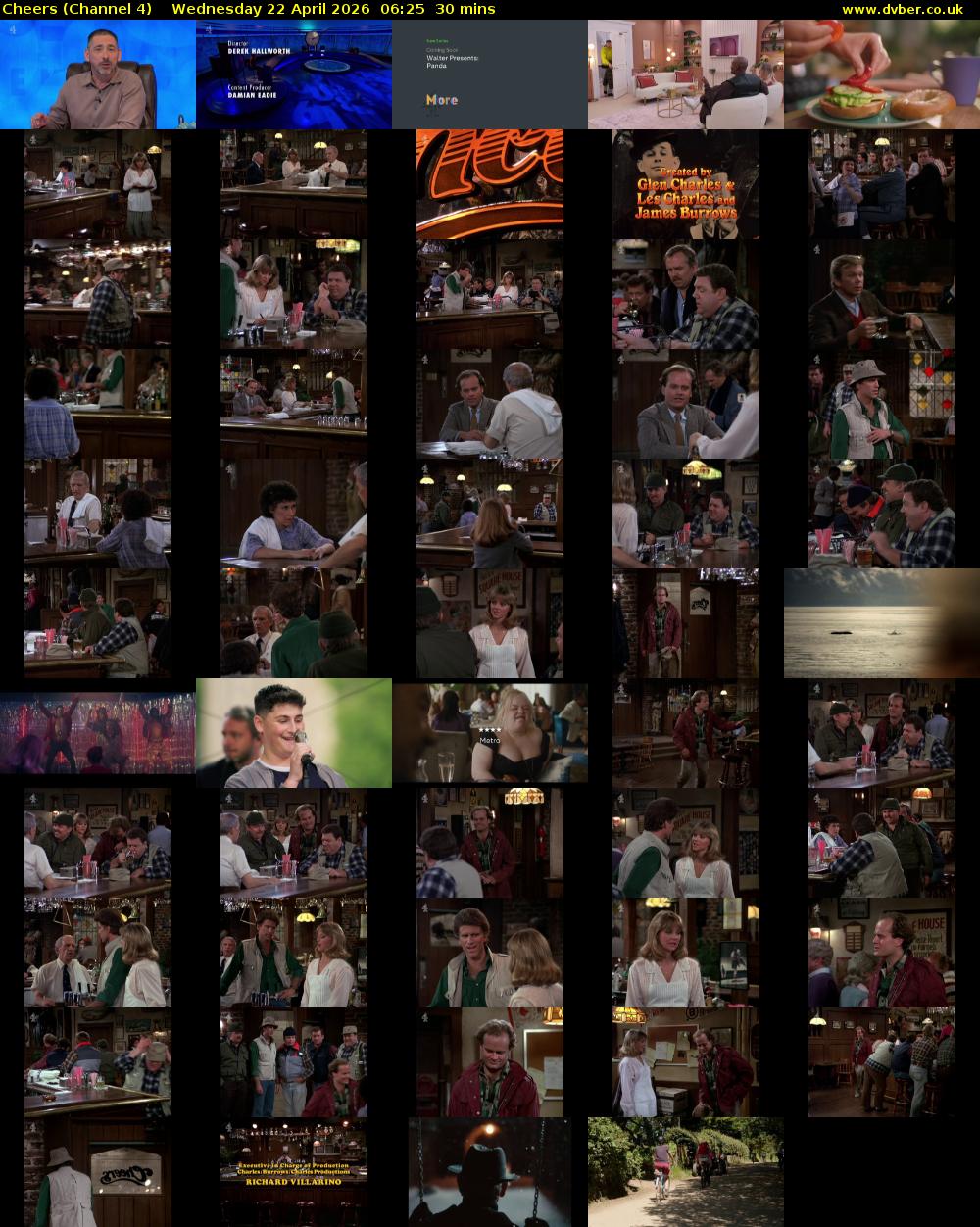 Cheers (Channel 4) Wednesday 22 April 2026 06:25 - 06:55