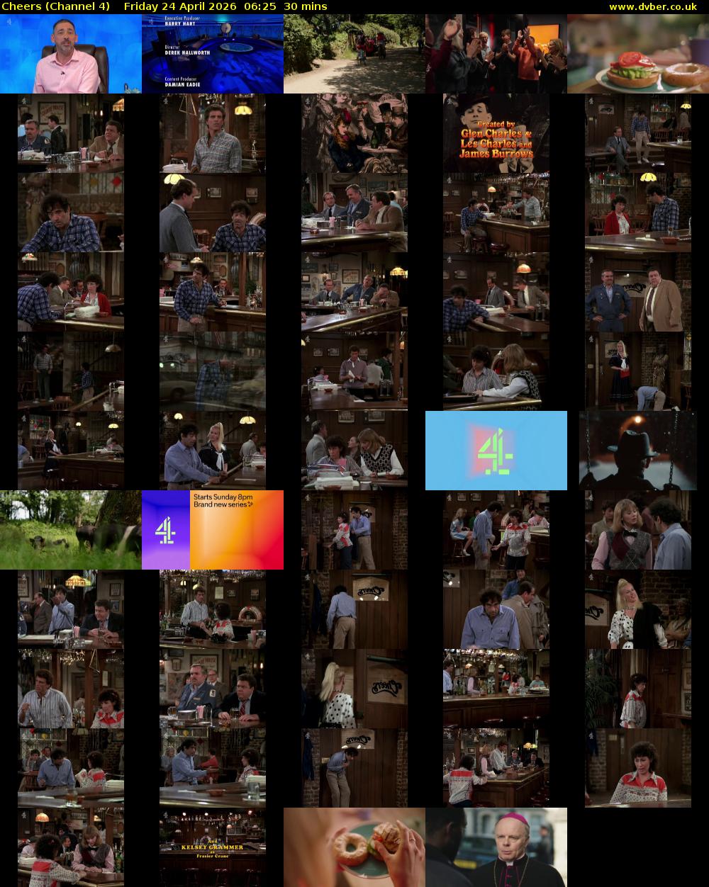 Cheers (Channel 4) Friday 24 April 2026 06:25 - 06:55