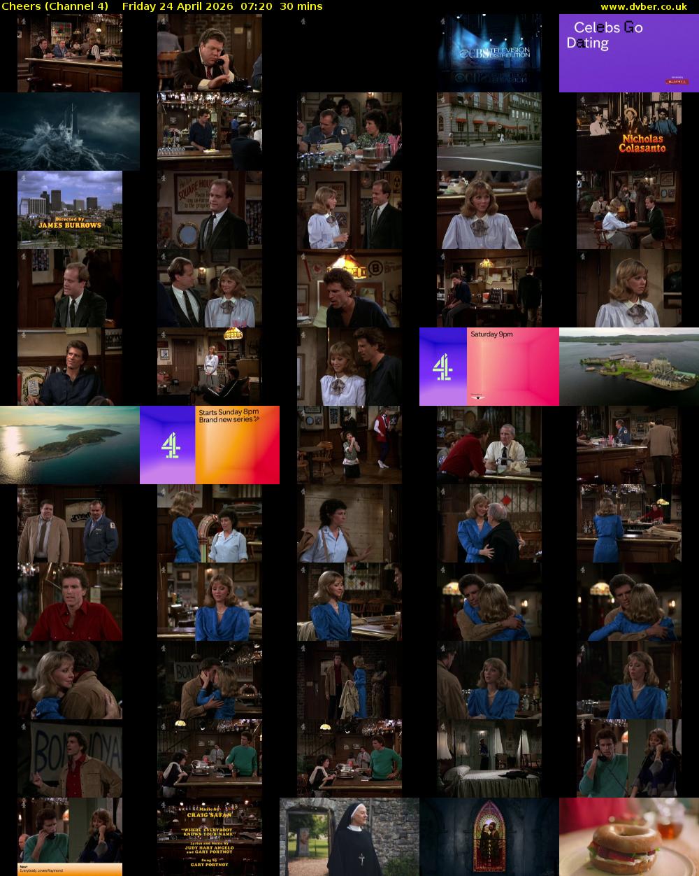 Cheers (Channel 4) Friday 24 April 2026 07:20 - 07:50