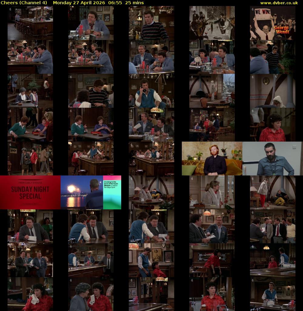 Cheers (Channel 4) Monday 27 April 2026 06:55 - 07:20