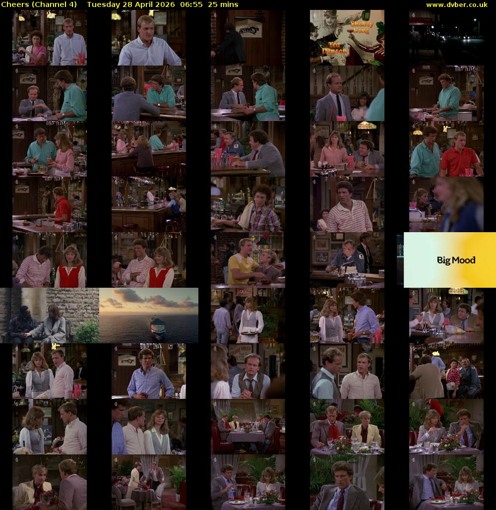 Cheers (Channel 4) Tuesday 28 April 2026 06:55 - 07:20