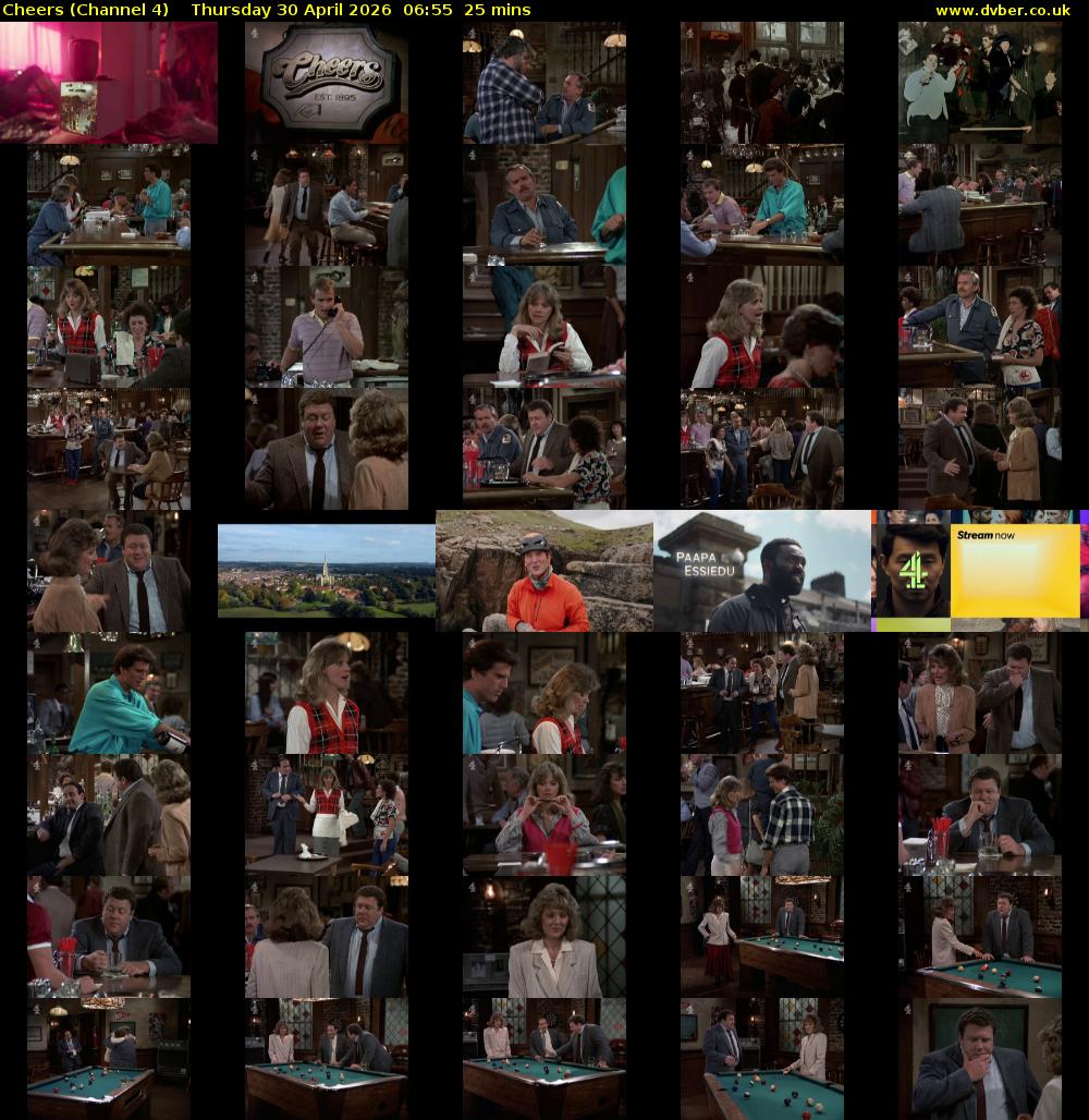 Cheers (Channel 4) Thursday 30 April 2026 06:55 - 07:20