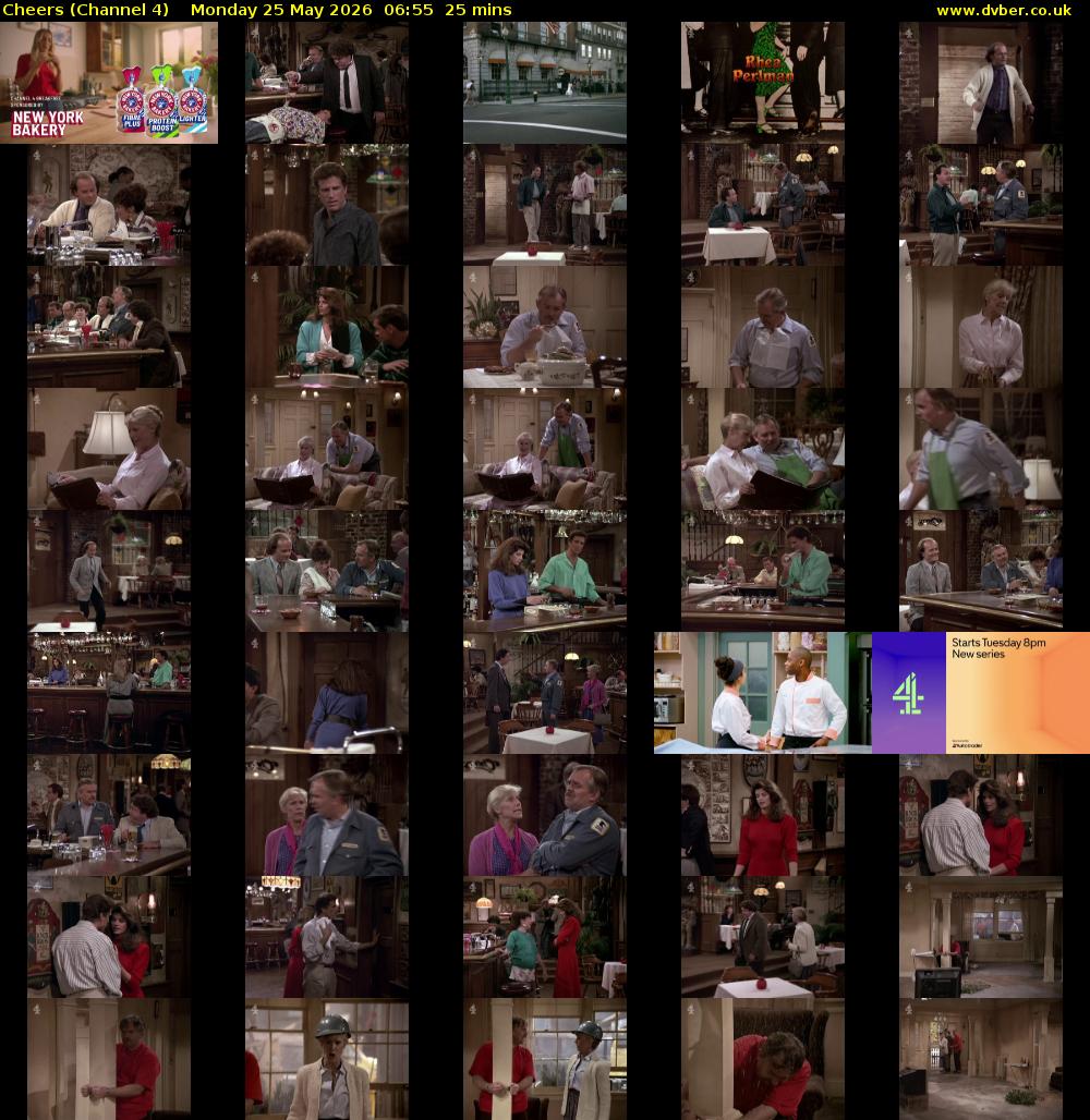Cheers (Channel 4) Monday 25 May 2026 06:55 - 07:20