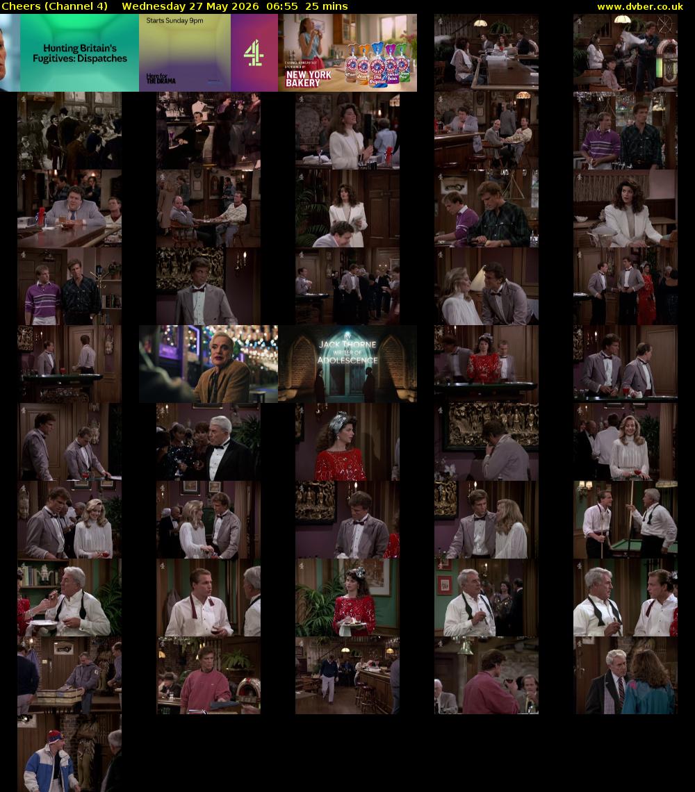 Cheers (Channel 4) Wednesday 27 May 2026 06:55 - 07:20