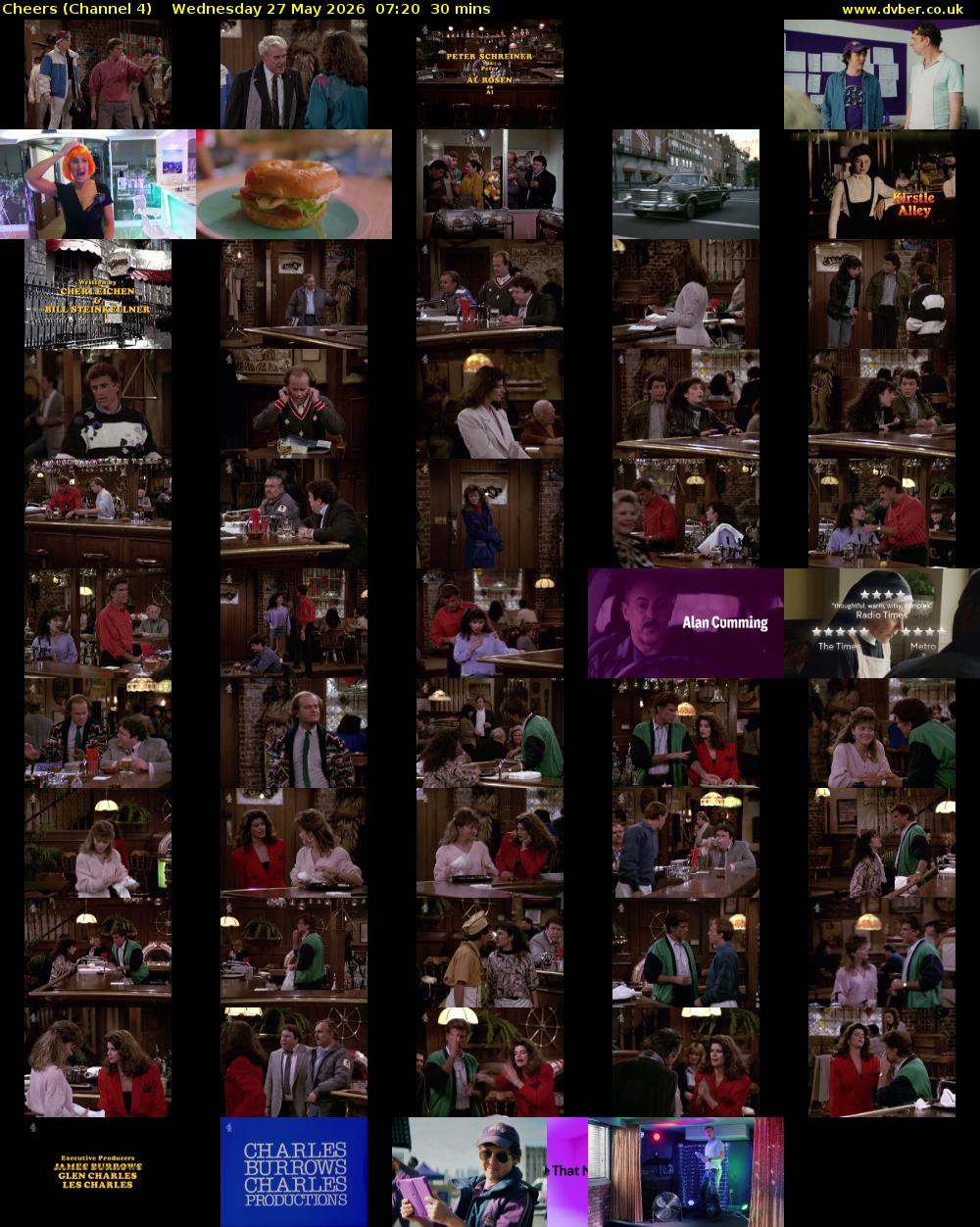 Cheers (Channel 4) Wednesday 27 May 2026 07:20 - 07:50