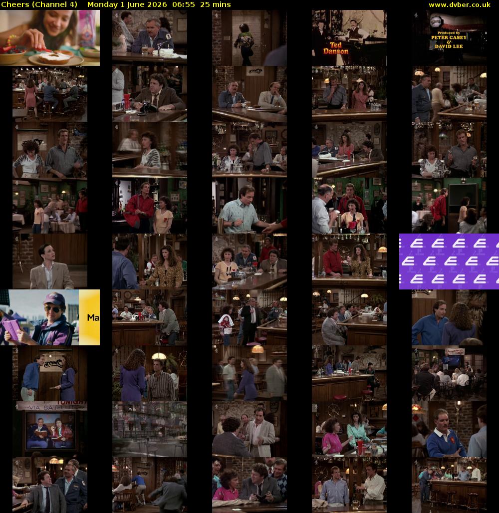 Cheers (Channel 4) Monday 1 June 2026 06:55 - 07:20