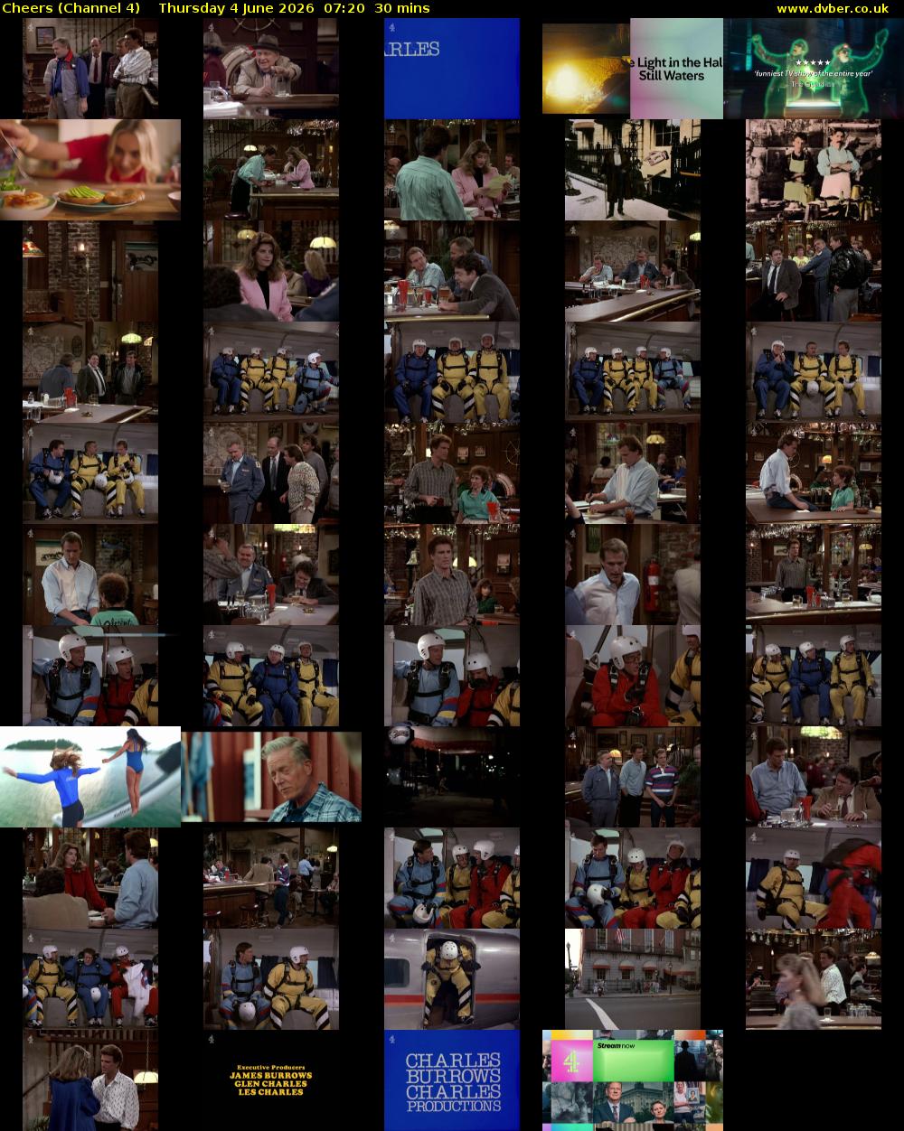 Cheers (Channel 4) Thursday 4 June 2026 07:20 - 07:50