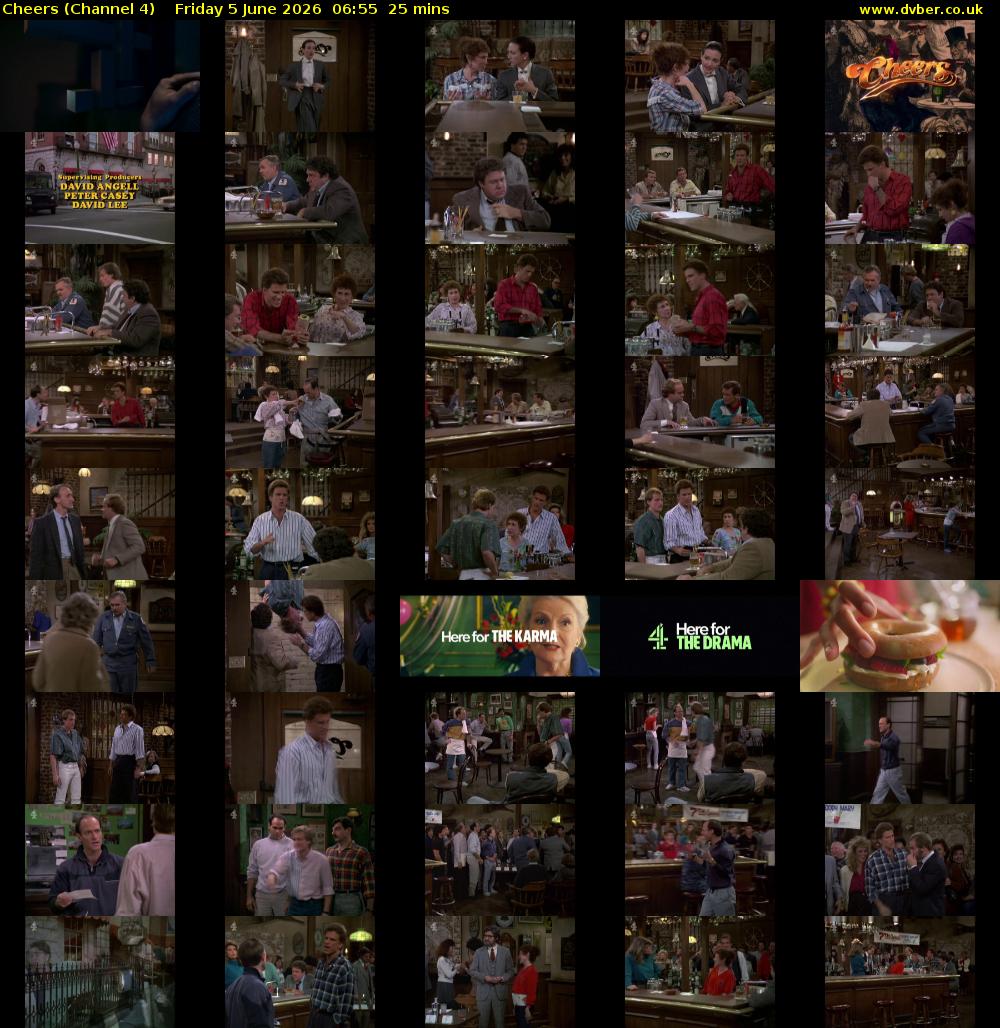 Cheers (Channel 4) Friday 5 June 2026 06:55 - 07:20
