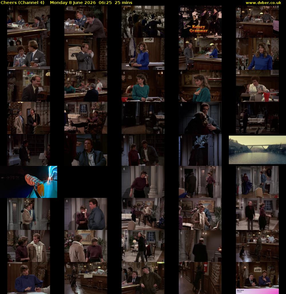 Cheers (Channel 4) Monday 8 June 2026 06:25 - 06:50